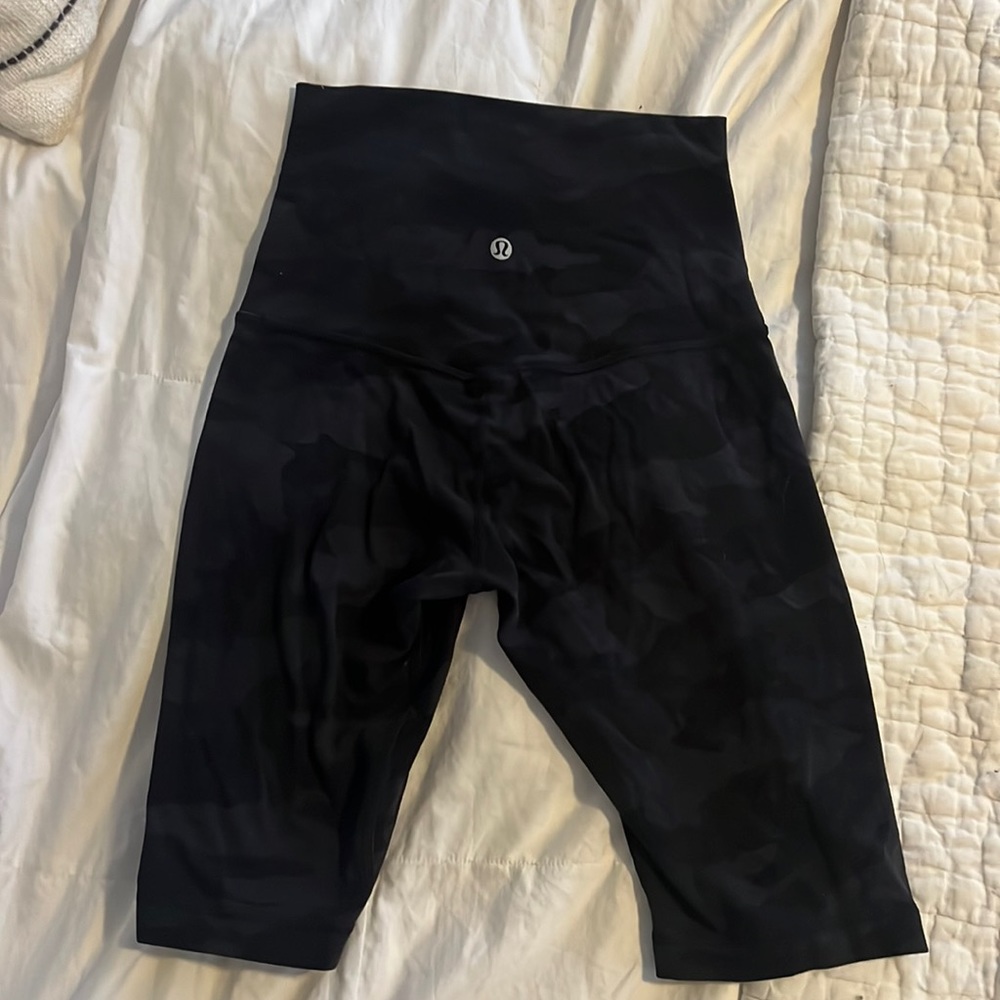 Lululemon camo biker shorts